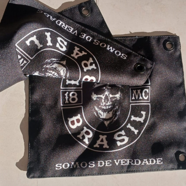 BANDEIROLA em TECIDO : INSANOS MC 💀 Ref.: 0001